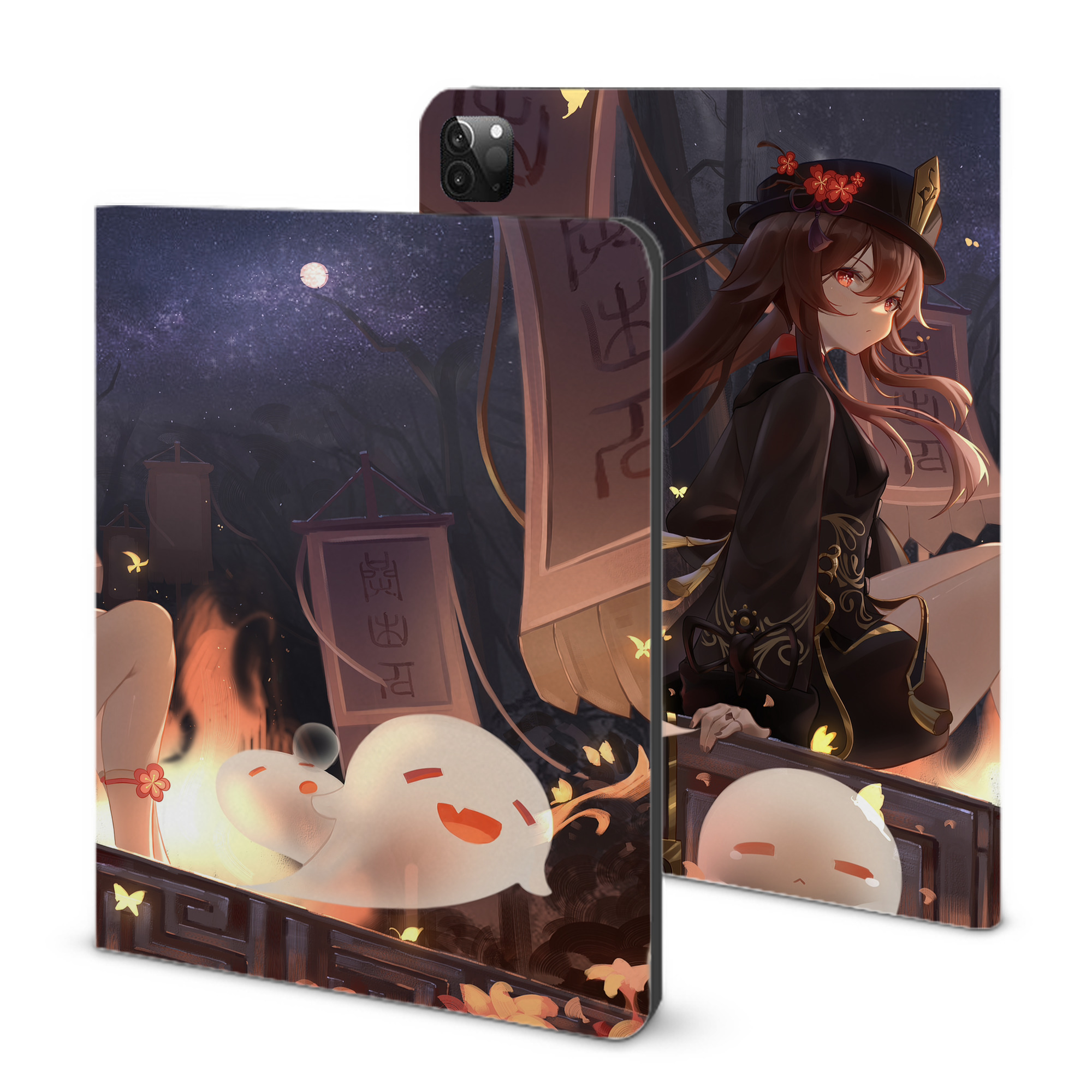 げんし神 genshin IPadケース ペンホルダー付き ブックスタイルデザイン
